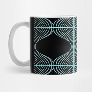 Decorative pattern light blue Mug